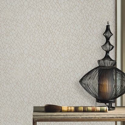 Honeycomb-pattern wallpaper, sage green