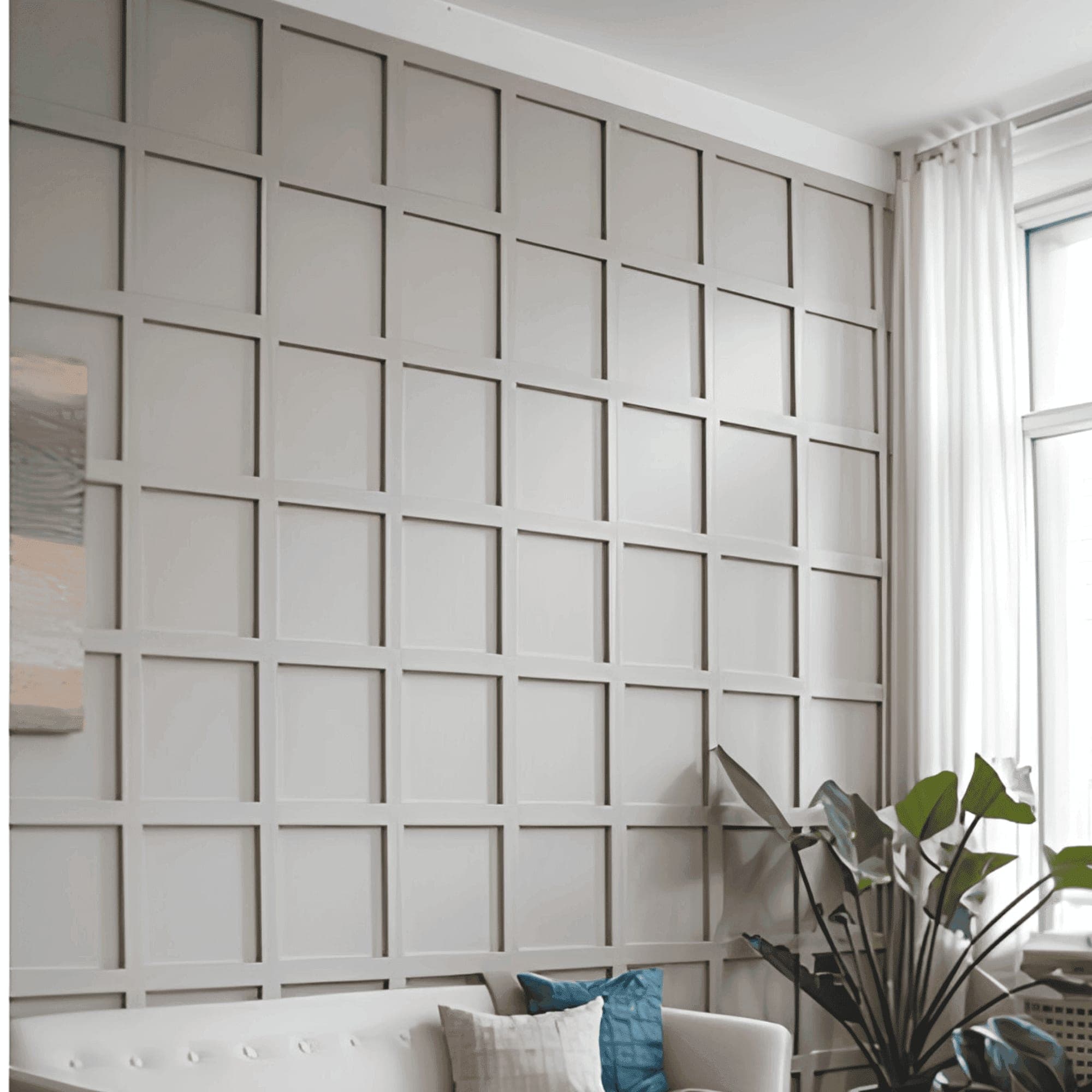 Boxed Accent Wall Panelling