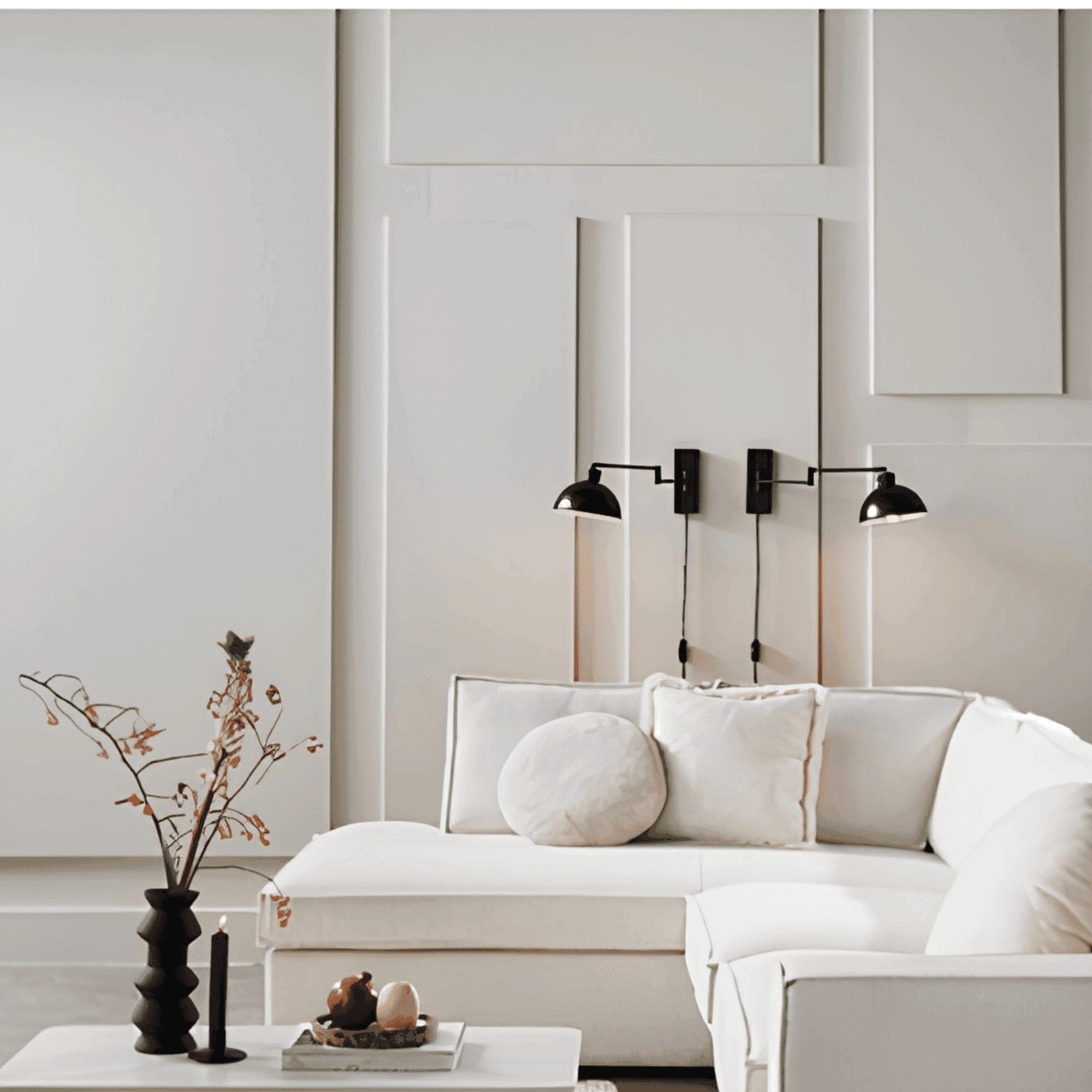 Linear panel wall, minimalist
