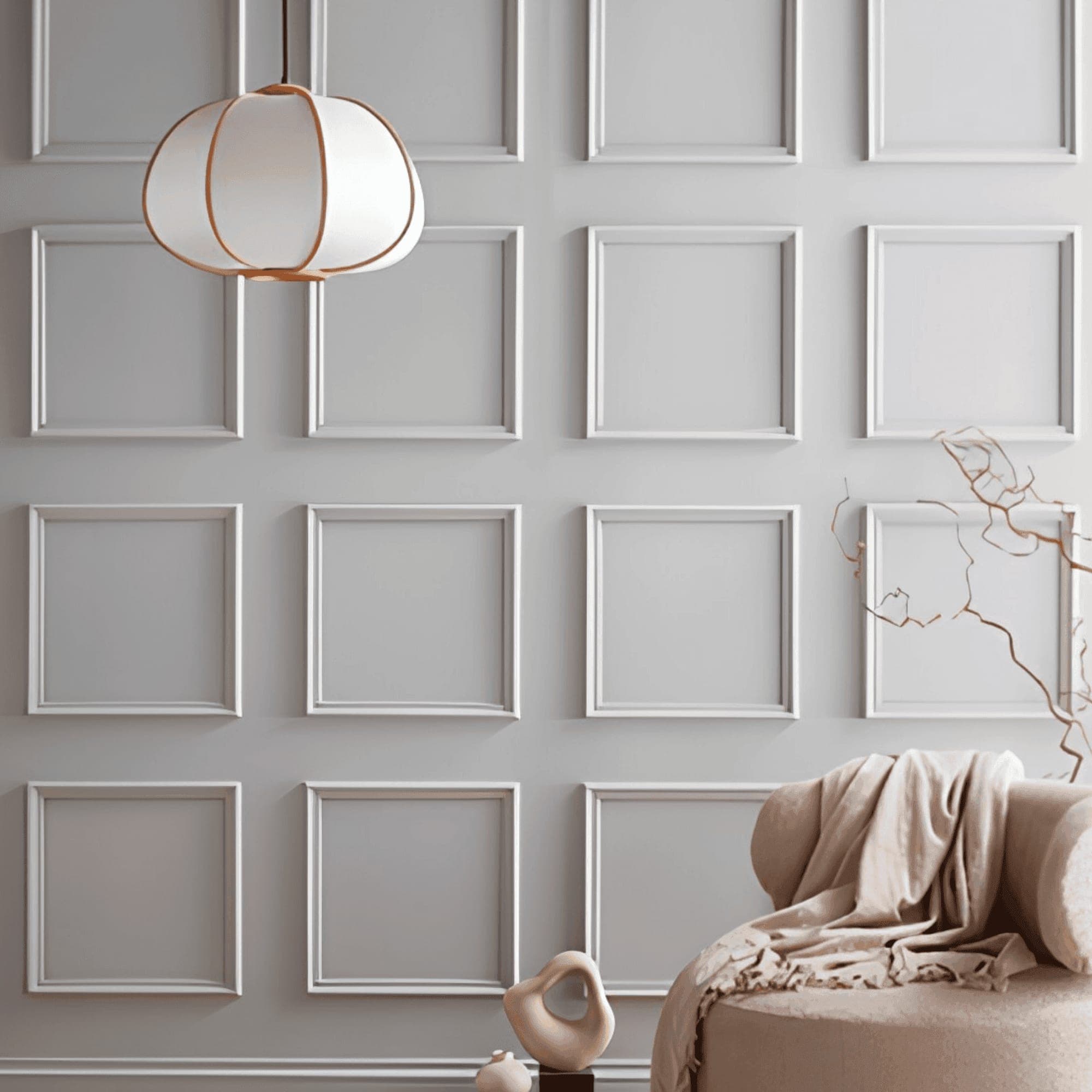 Grid panel moulding, four-by-four